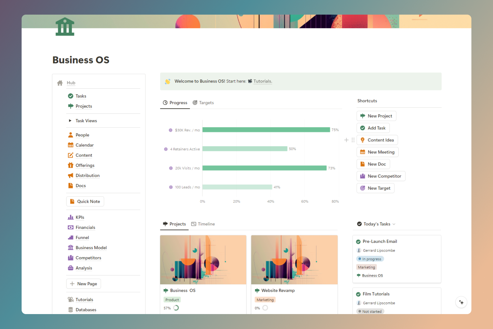 Notion Business OS gallery image