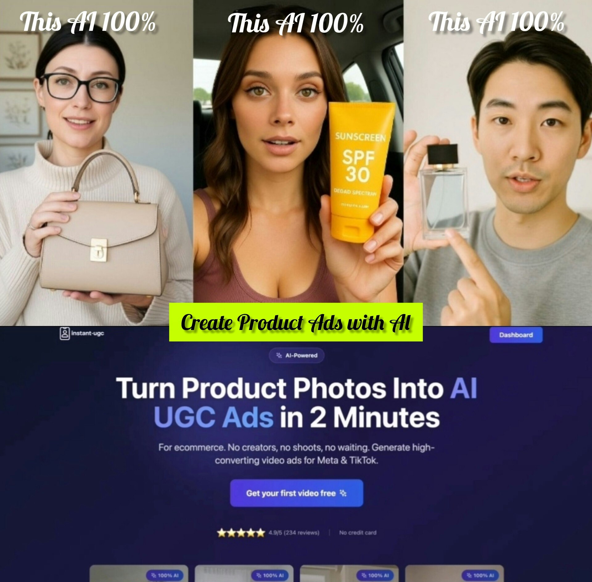 InstantUGC: AI Video Ads in 2 Minutes