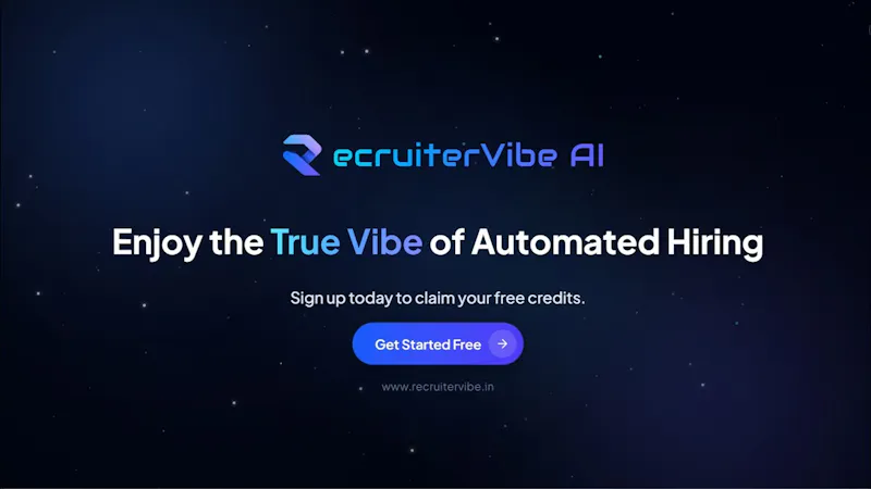 RecruiterVibe AI screenshot 1 (video preview)