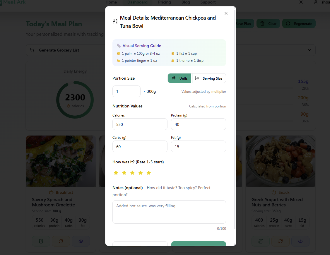 Meal Ark - AI Meal Planner & Calorie Counter media 5