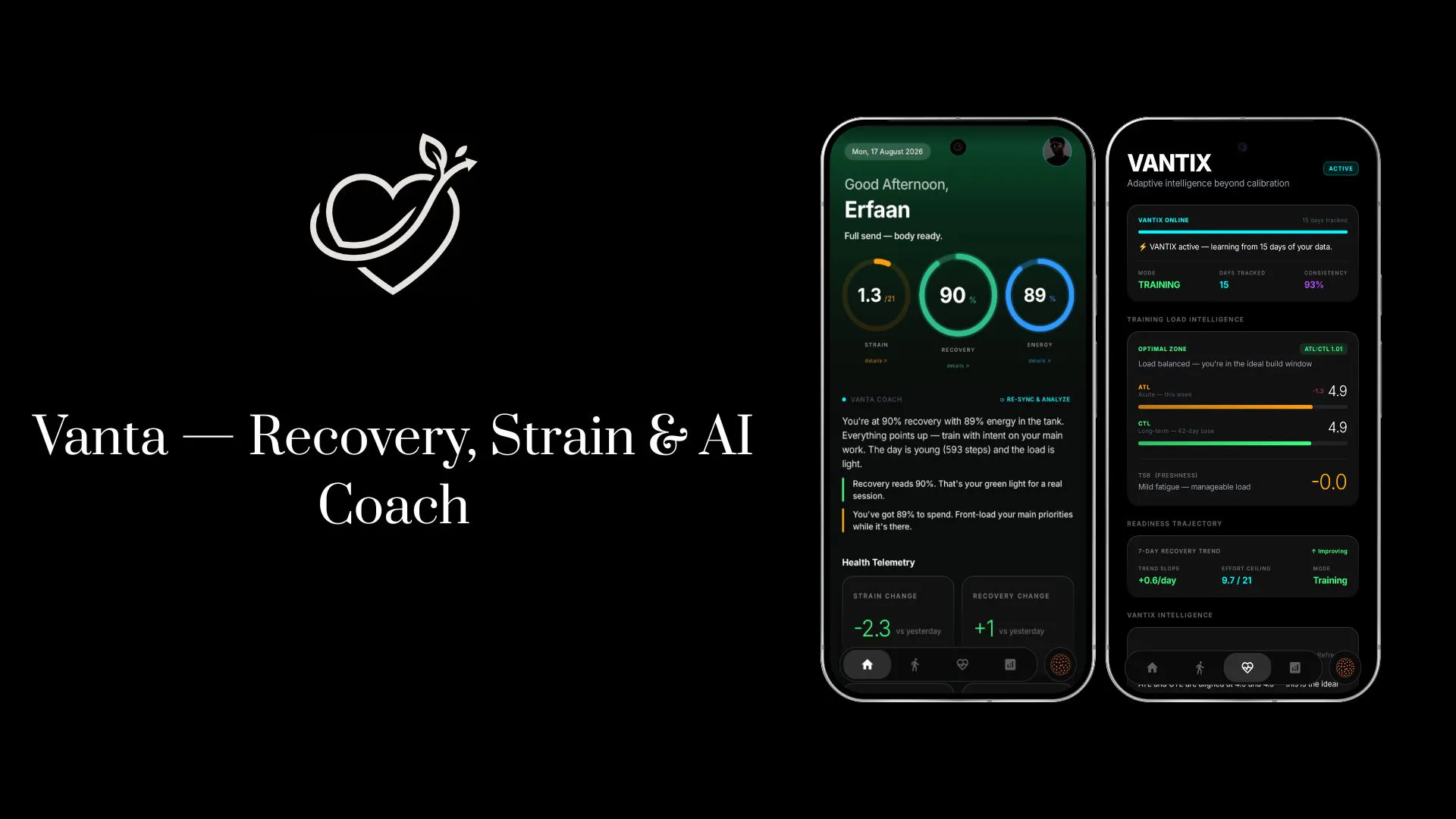 Vanta — Know Your Body, No Subscriptions screenshot