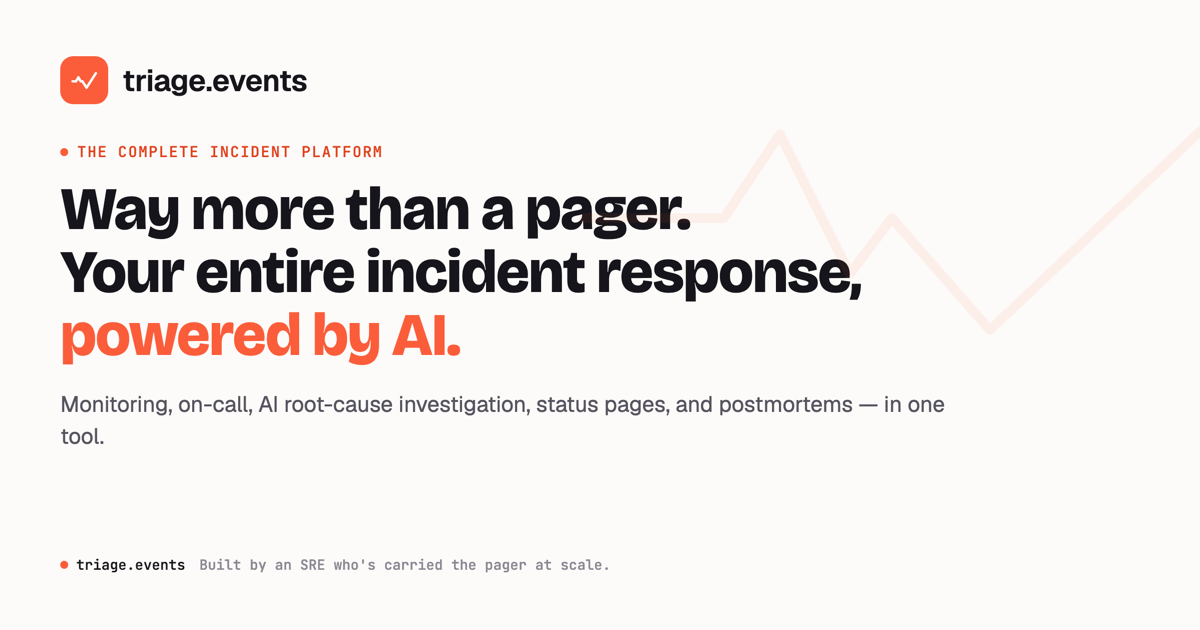 triage.events — the AI SRE for on-call gallery image