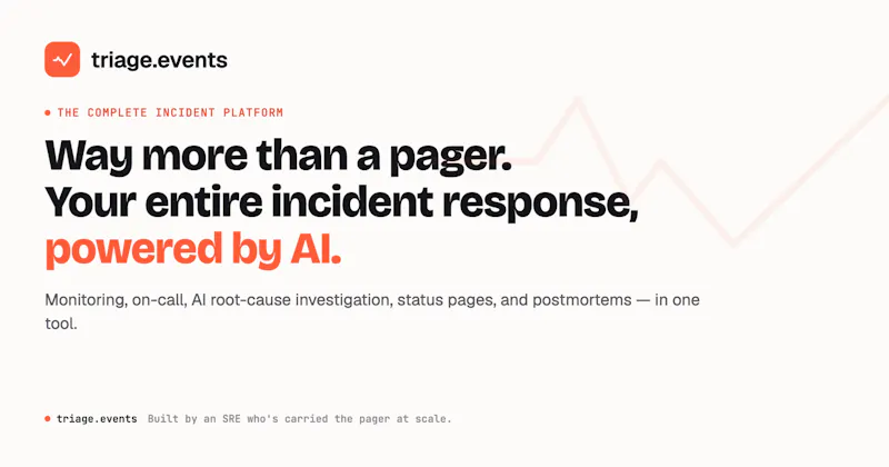 triage.events — the AI SRE for on-call screenshot 2