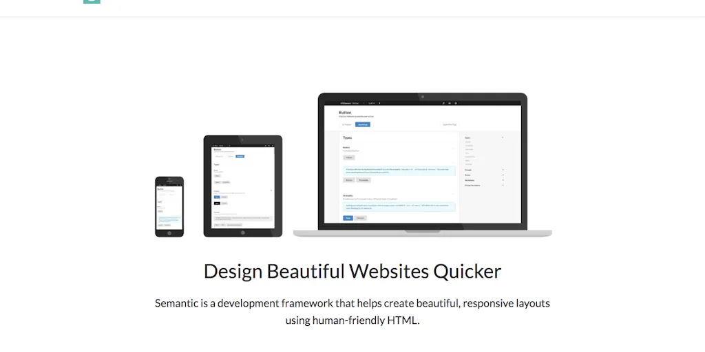 Semantic UI: User Interface is the language of the web. | Product Hunt