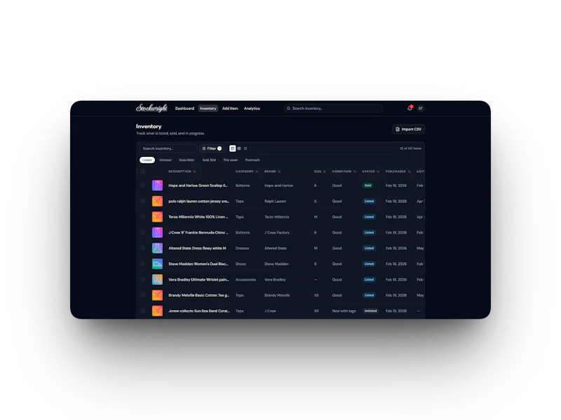 Stockwright screenshot 1