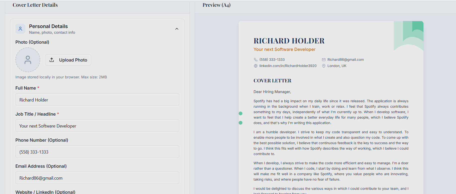 Job CV Maker gallery image