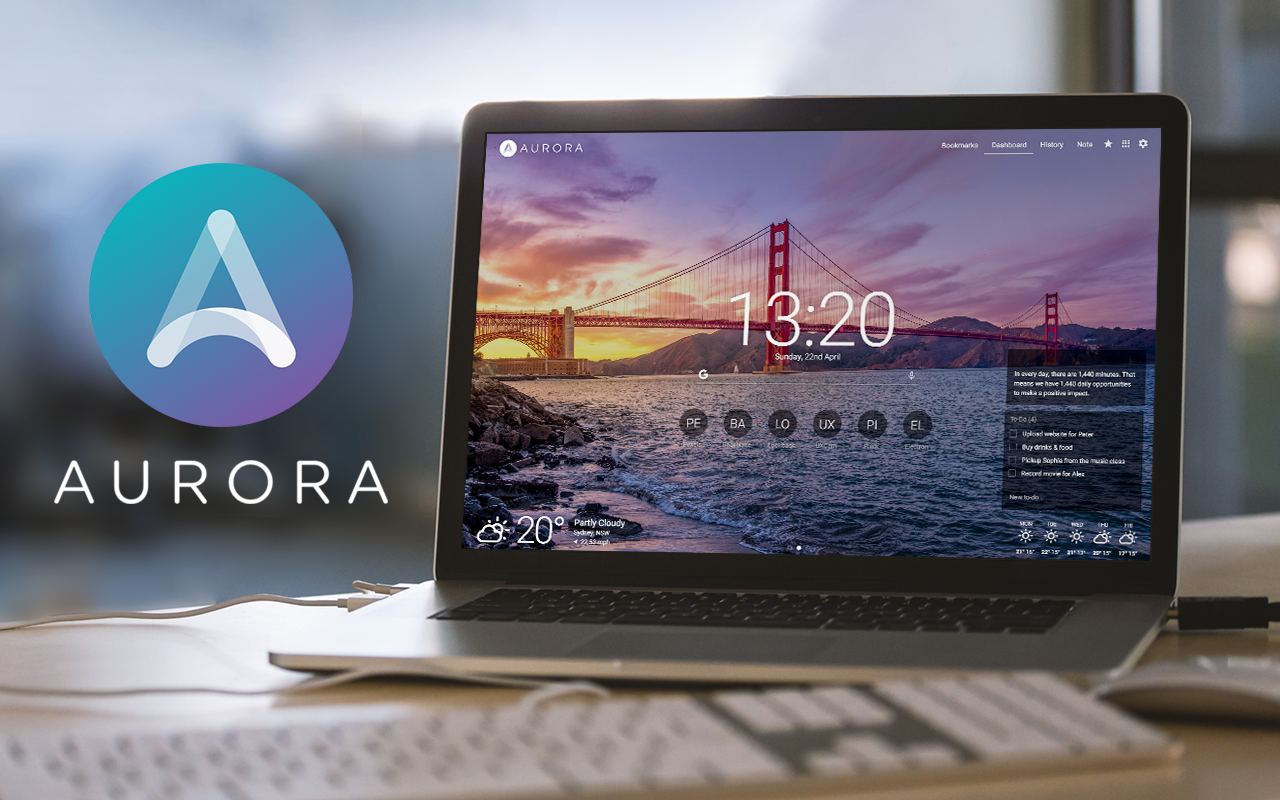 Aurora: New Tab & Bookmark Manager gallery image