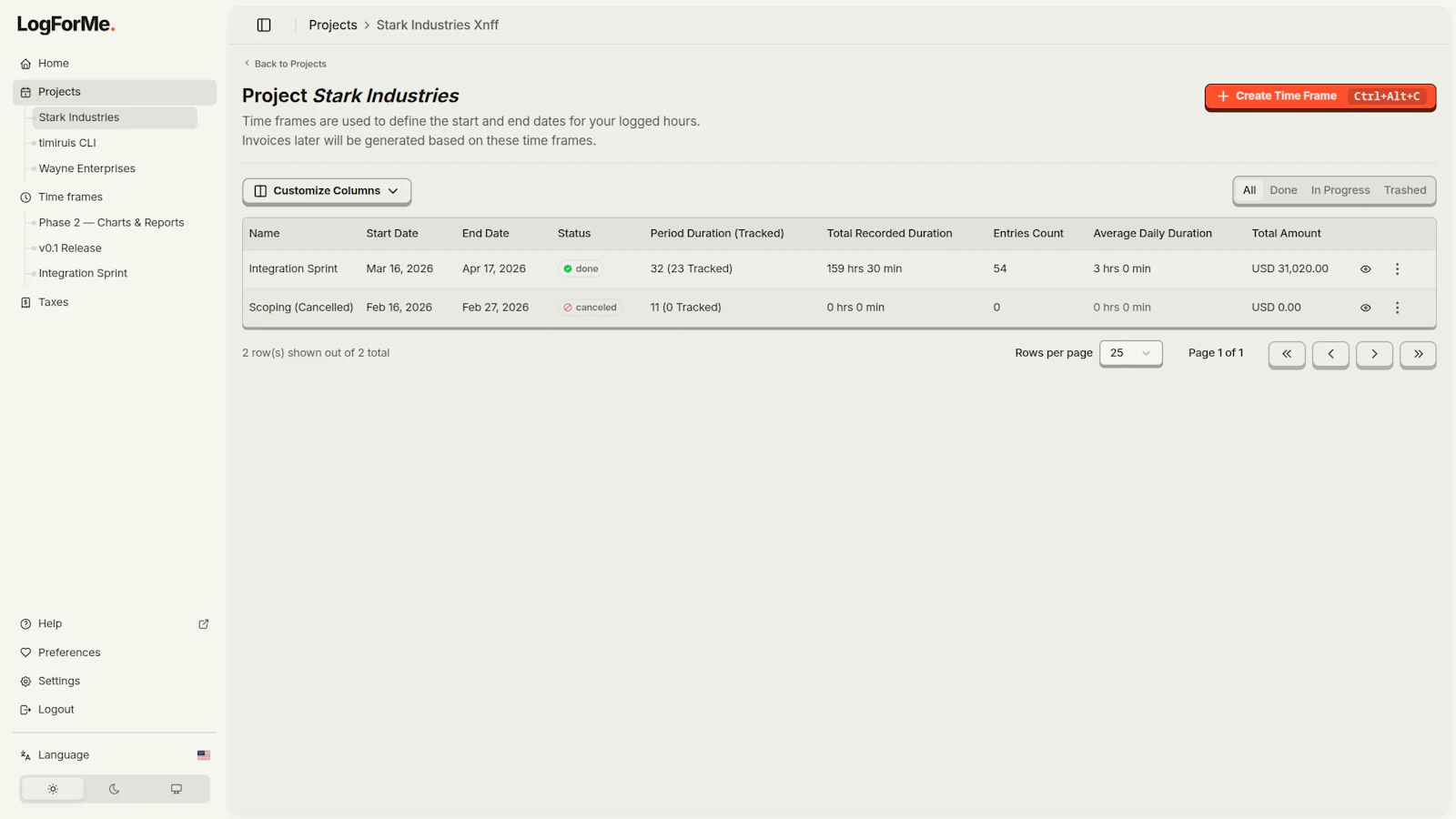 LogForMe screenshot 4