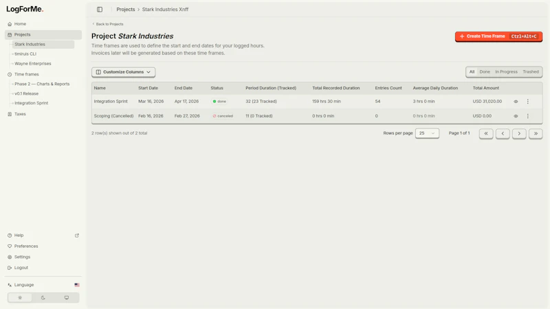 LogForMe screenshot 4