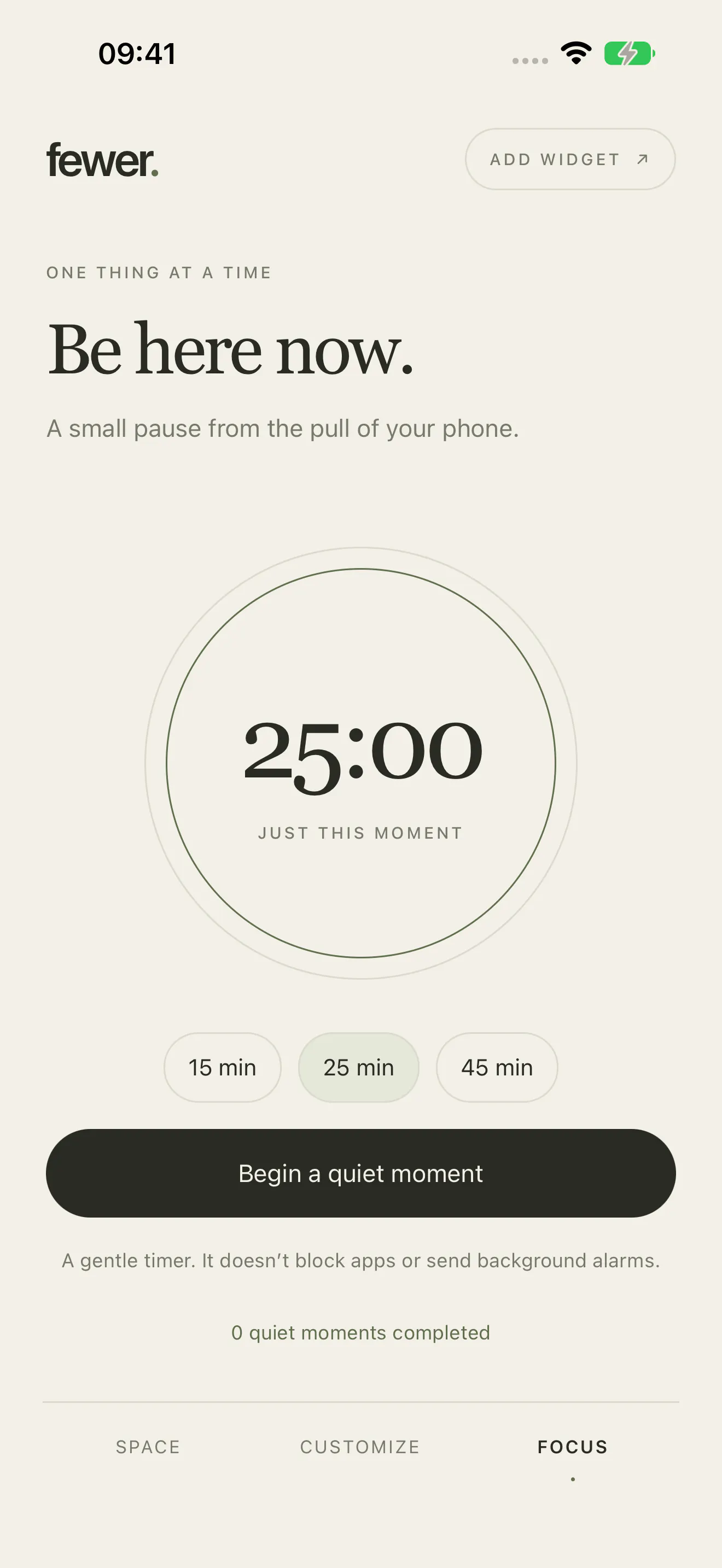 Fewer: Minimal Home Screen gallery image