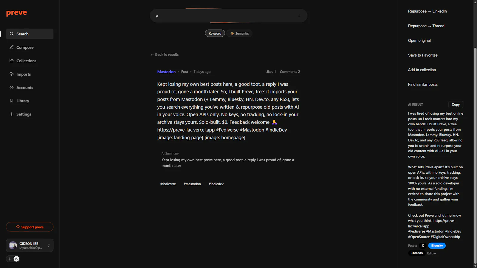 preve screenshot 3