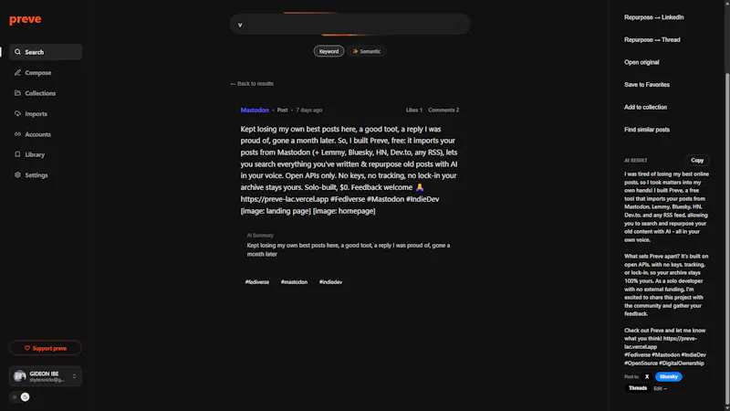 preve screenshot 3