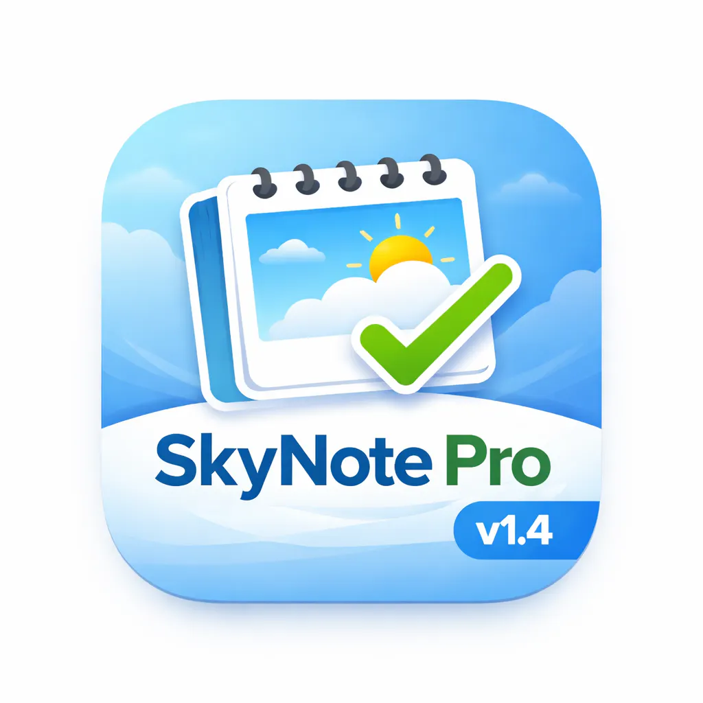 SkyNote Pro – Calendar-Based Note Taking のプロダクトバナー