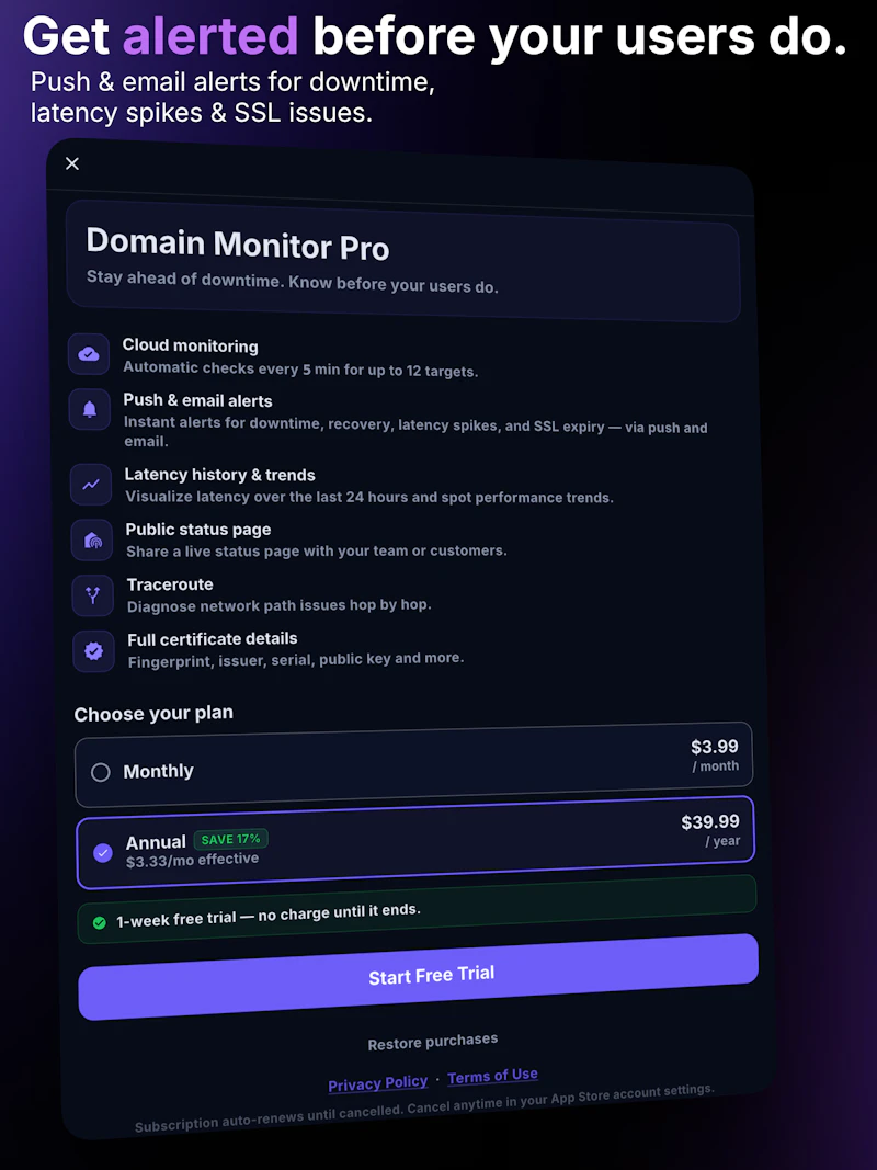 Domain Monitor by SamTech screenshot 4