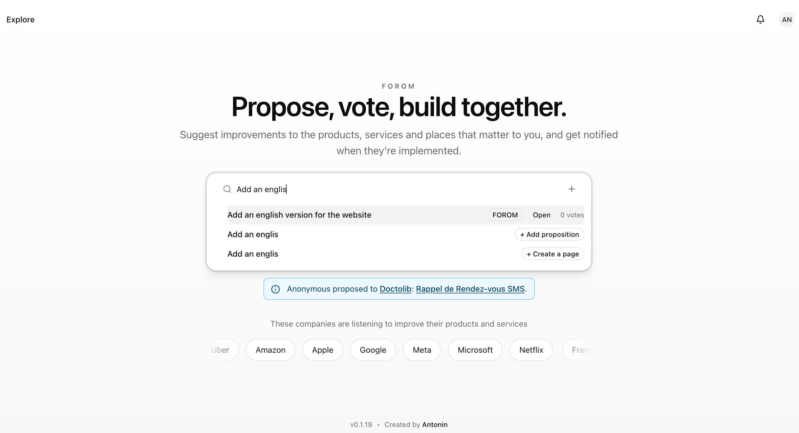 FOROM - Screenshot 2 showing product features and functionality