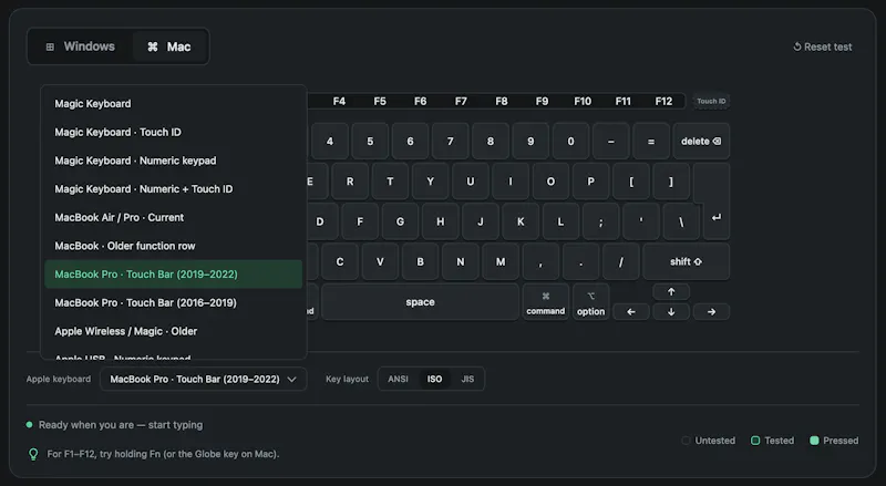 Online Keyboard Tester screenshot 3
