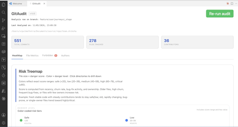 Git Audit screenshot 4