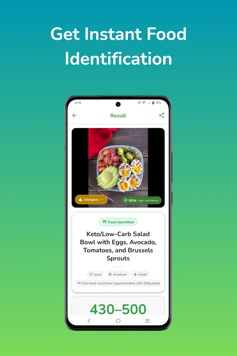 Calorie Identifier AI Scanner screenshot 1