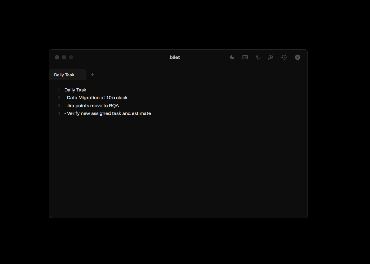 bilet - Screenshot 4 showing product features and functionality