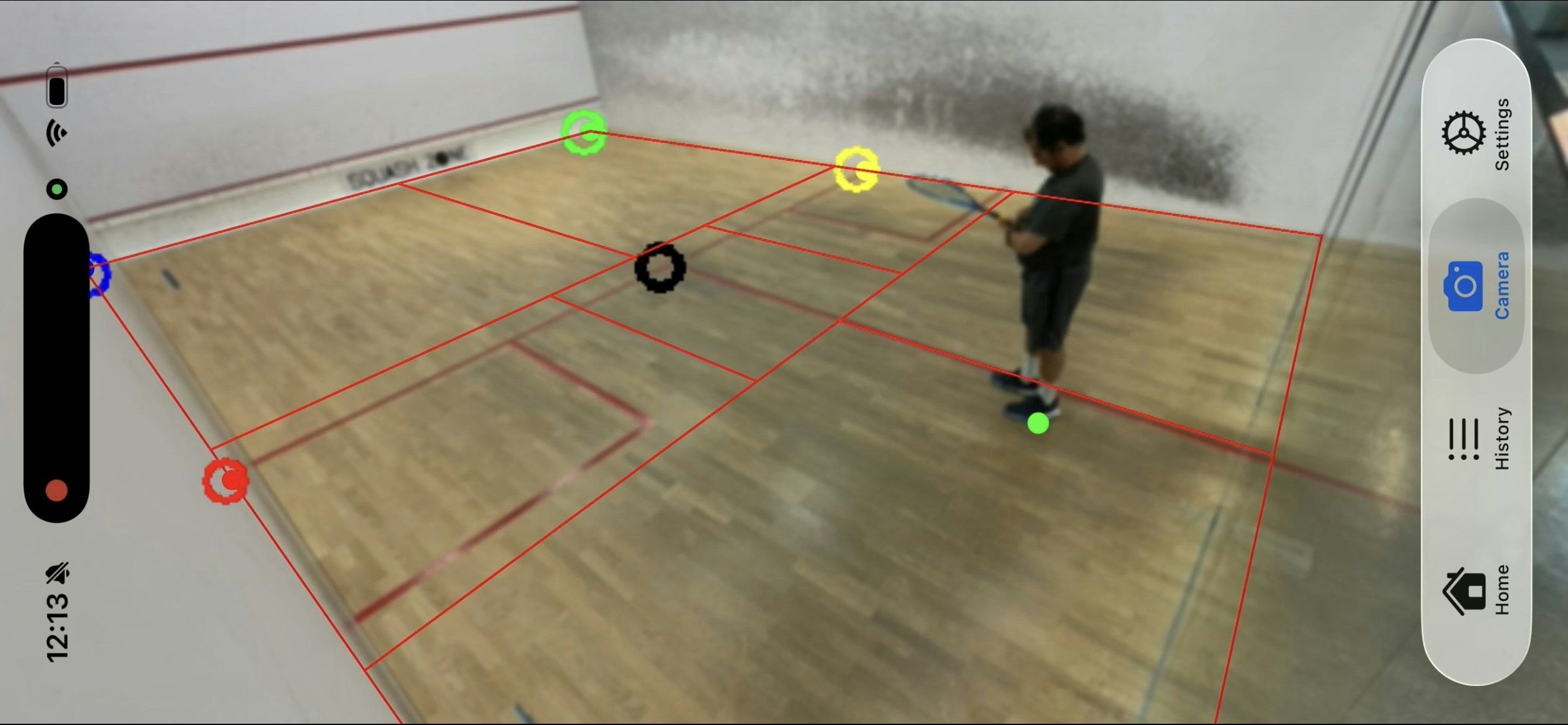 1st camera-enabled squash trainer gallery image