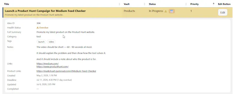 Idea Vault screenshot 5