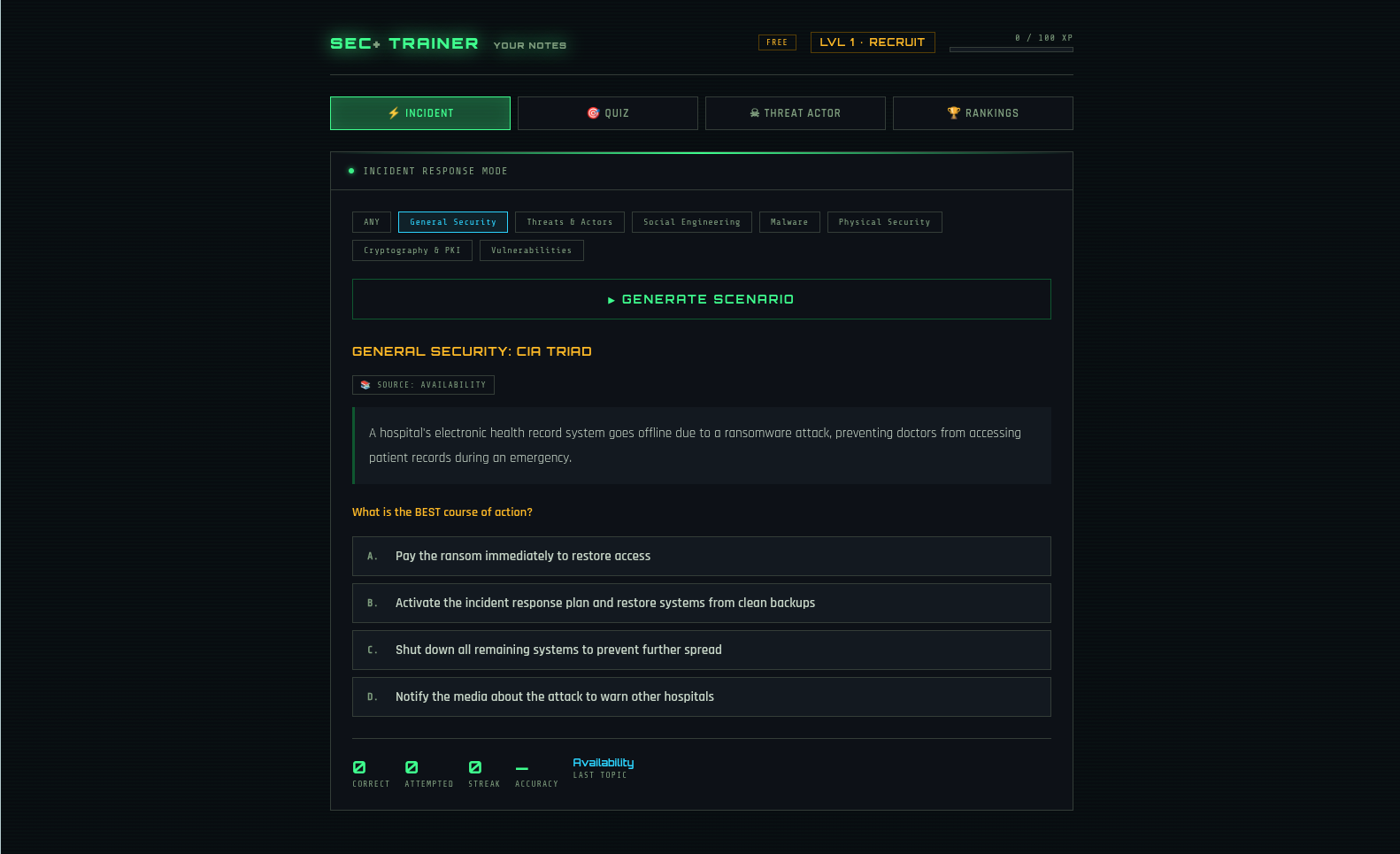 Sec+ Study Tool gallery image