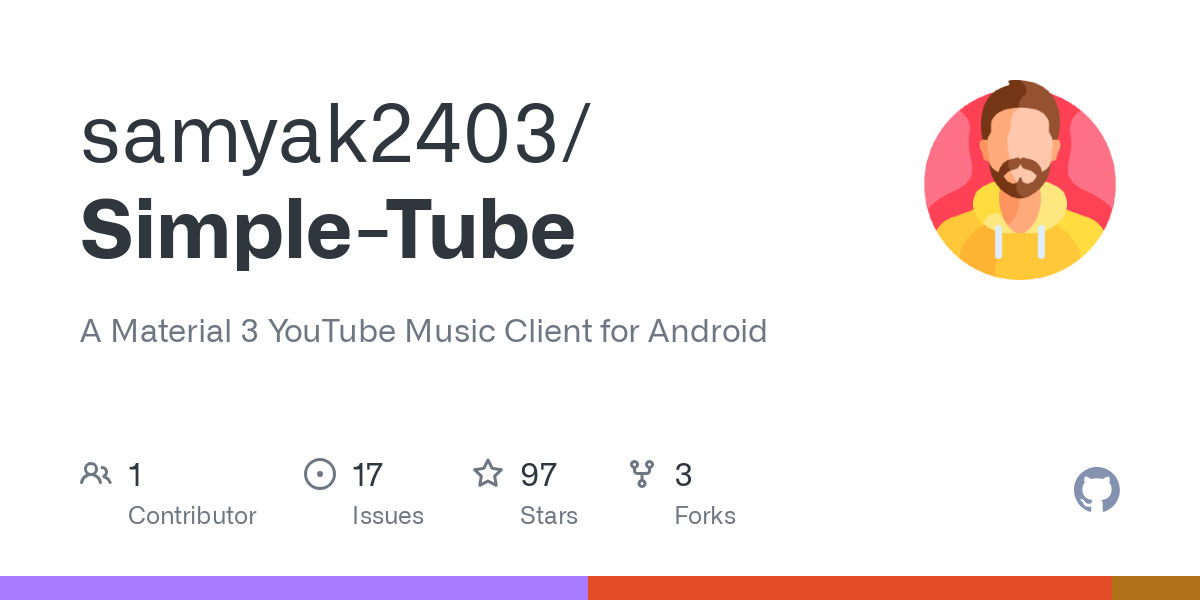 Простая мелодия - Простая трубка: материал 3 YouTube Music Client для Android медиа 1
