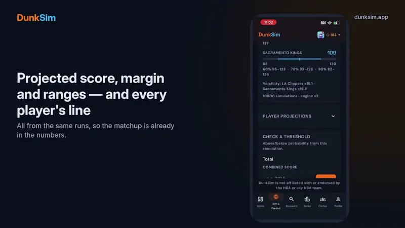 DunkSim screenshot 1 (video preview)