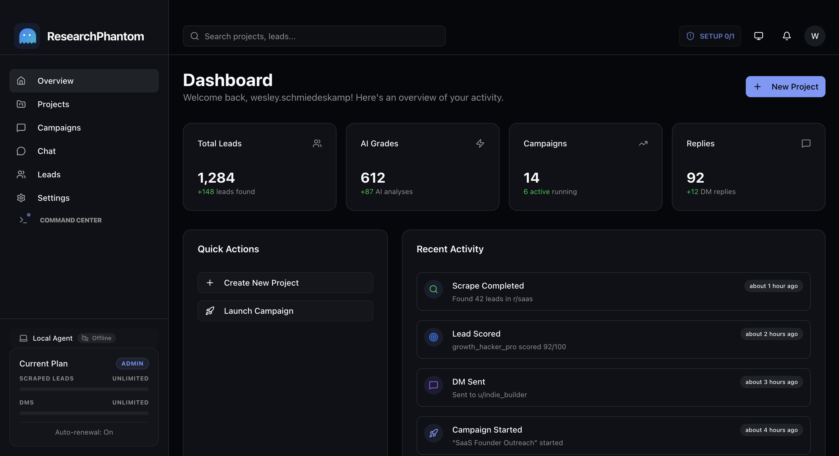 ResearchPhantom - Screenshot 2 showing product features and functionality