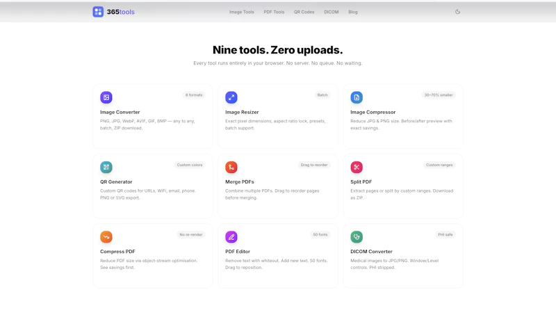 Free Online Tools — No Upload, No Signup screenshot 2