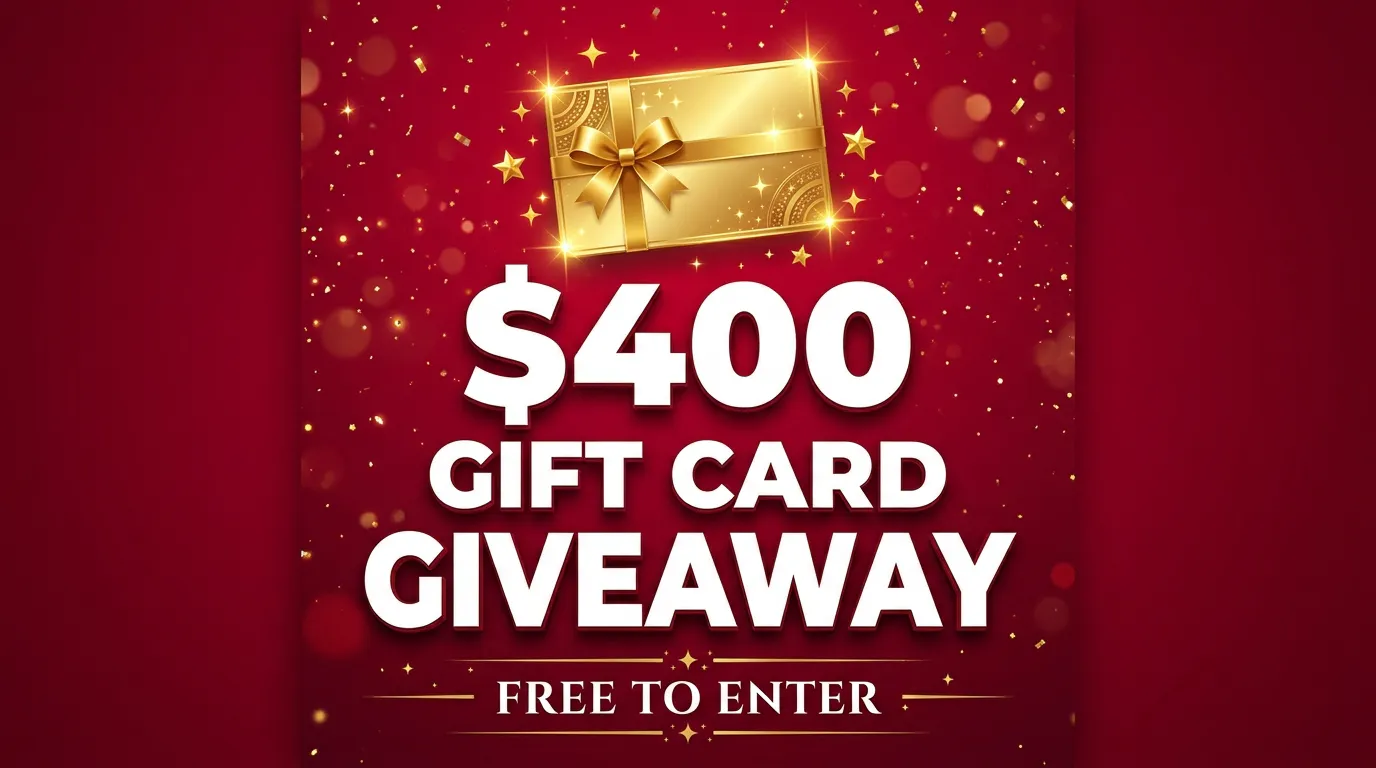 Share and Win: $400 Gift Card Giveaway gallery image