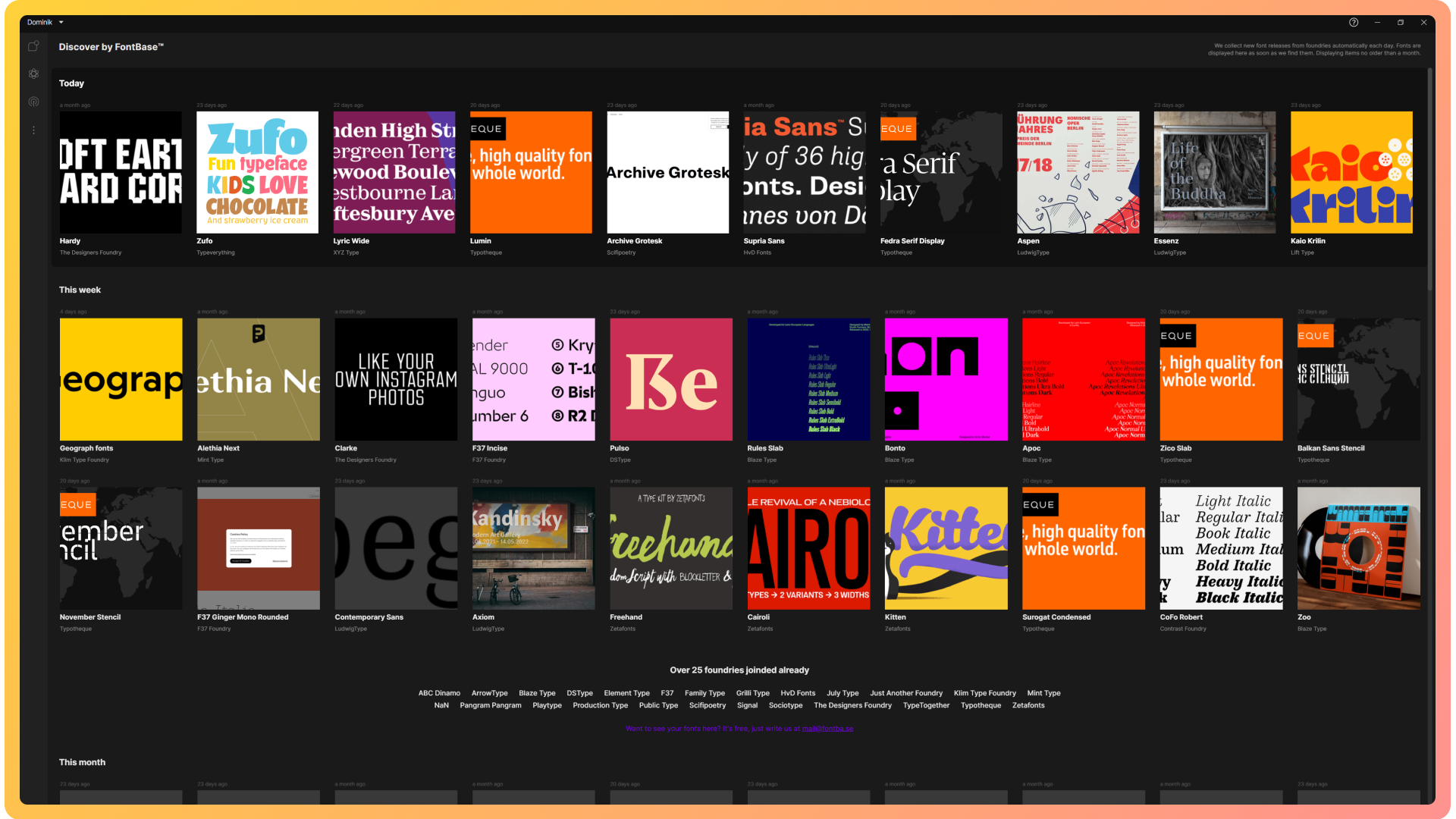 FontBase gallery image