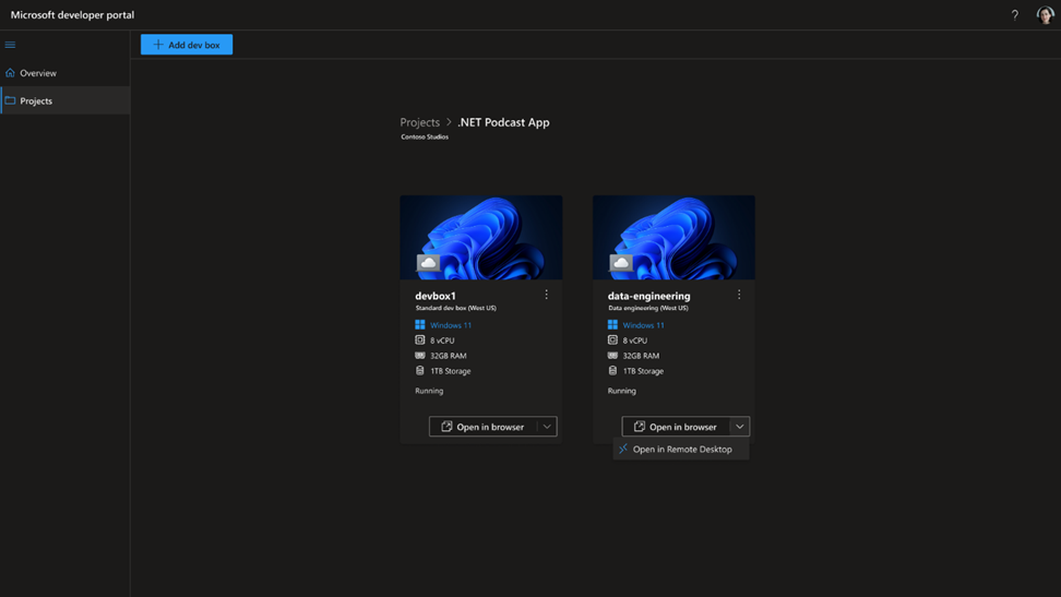 Media Microsoft Dev Box - Perkhidmatan awan baru untuk pemaju 2