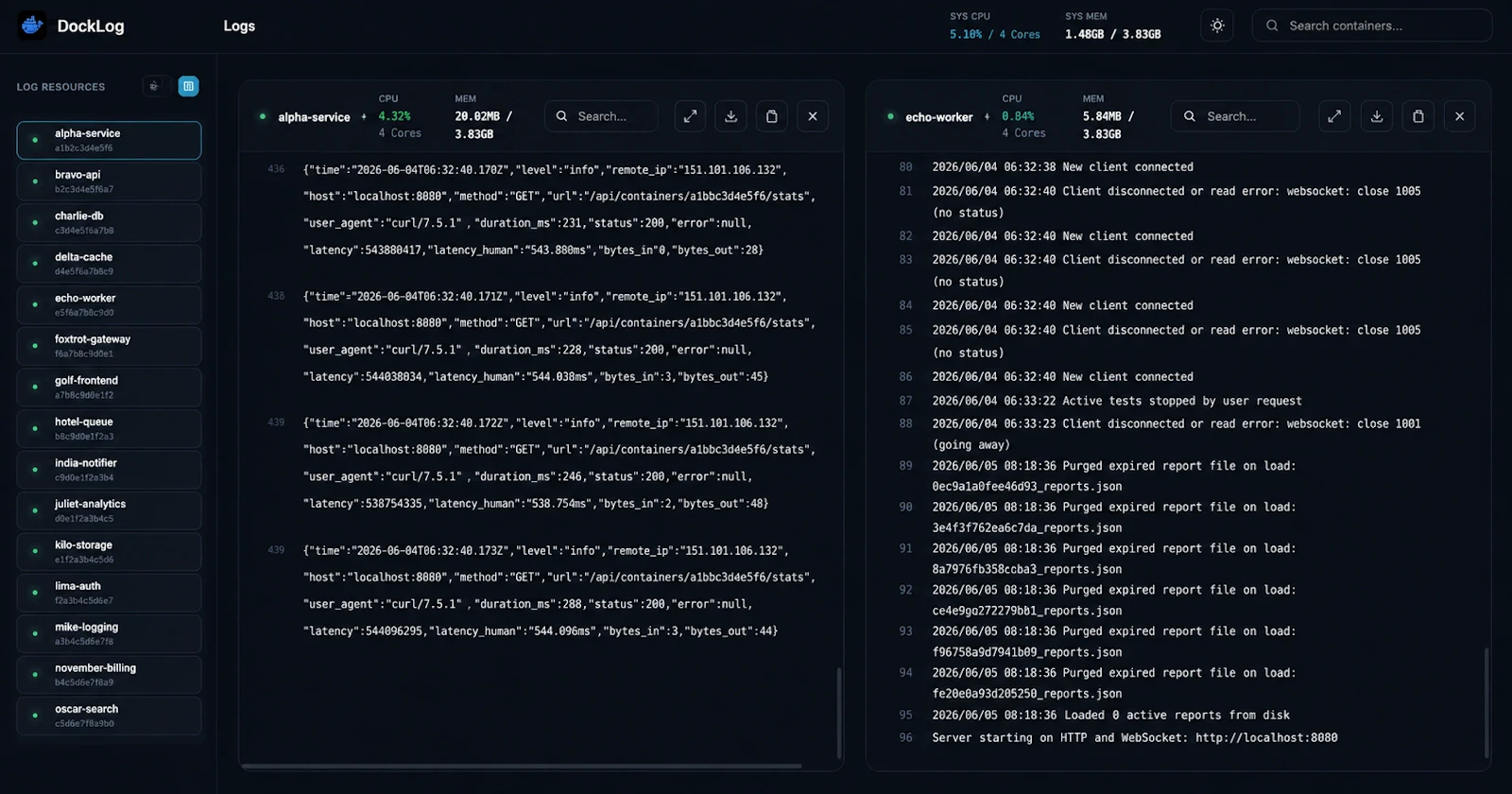 DockLog screenshot 7