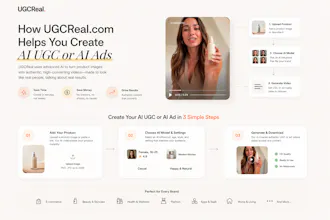 UGCReal — AI UGC That Looks Humanly Real gallery image