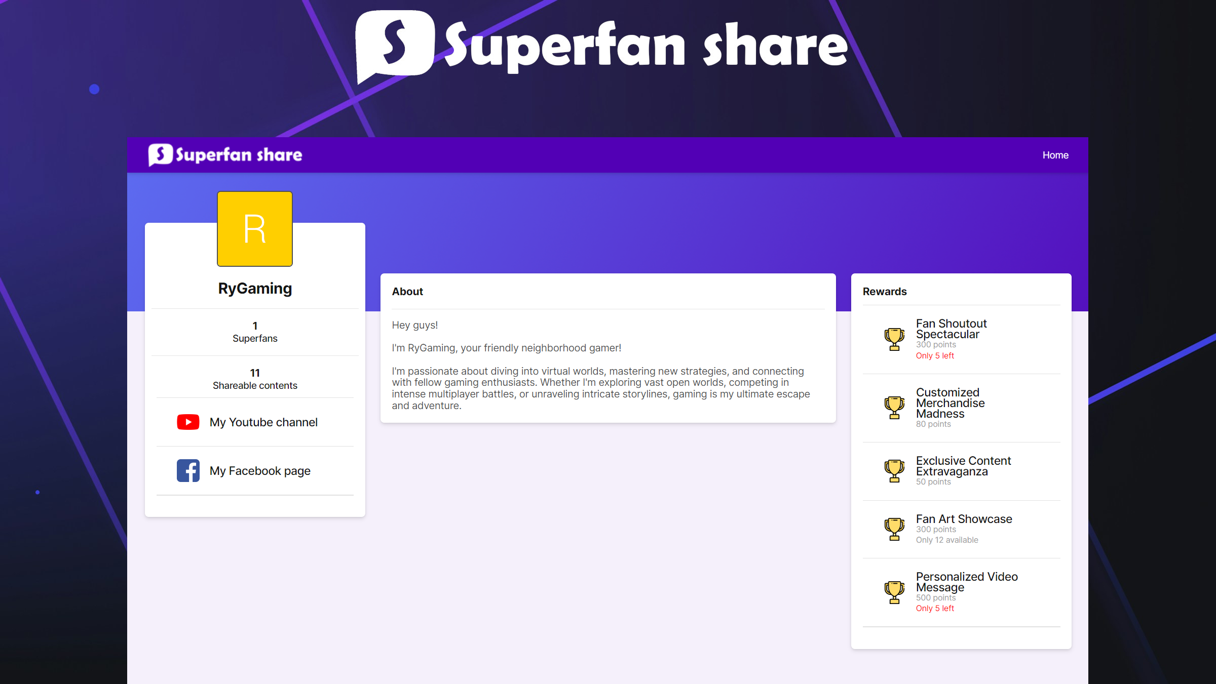 Superfan Share media 3