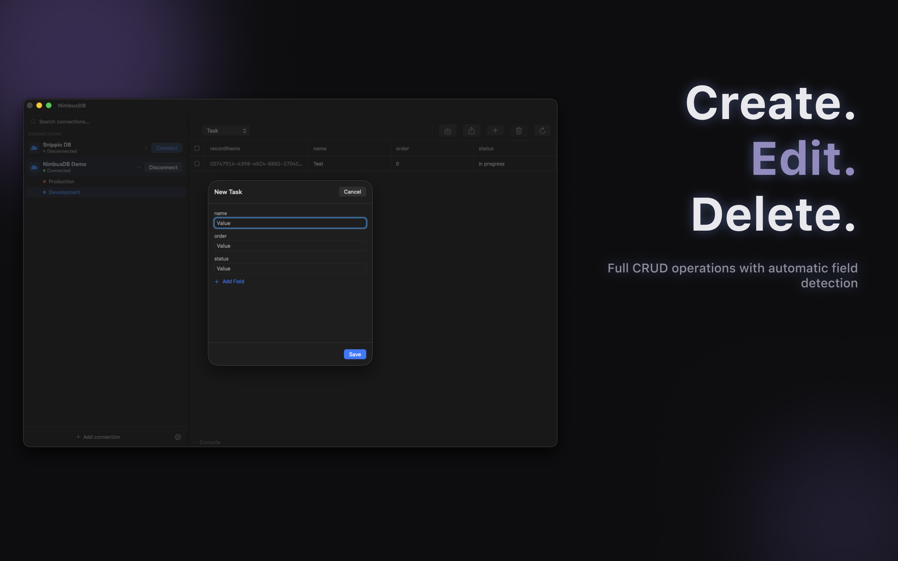 NimbusDB Studio gallery image