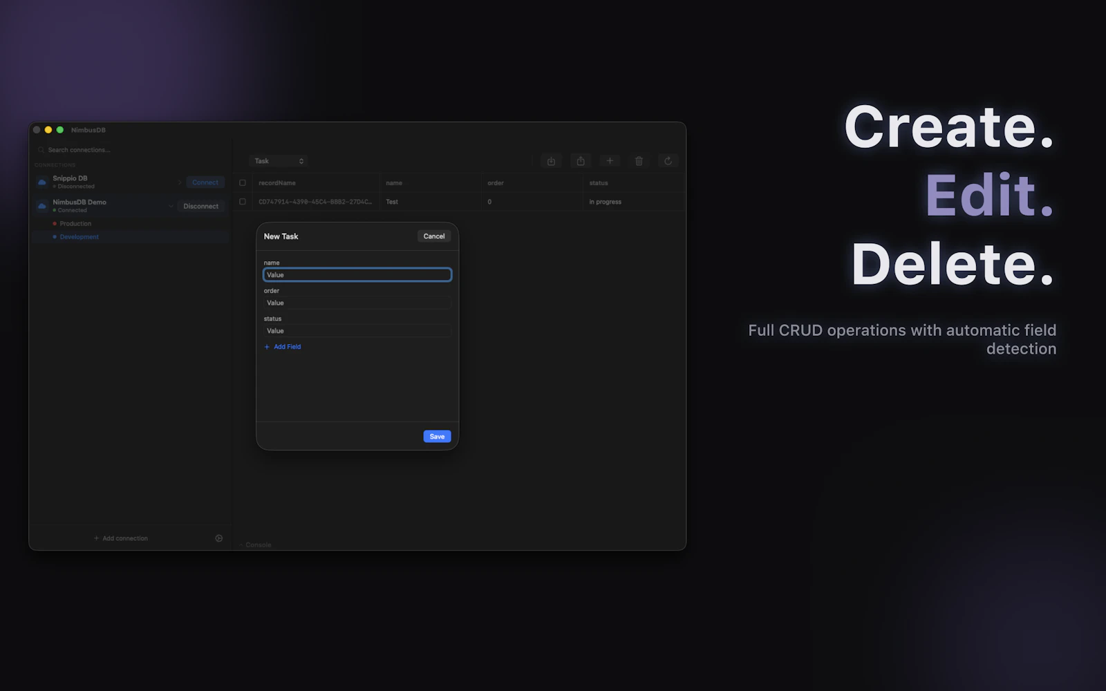 NimbusDB Studio screenshot 2