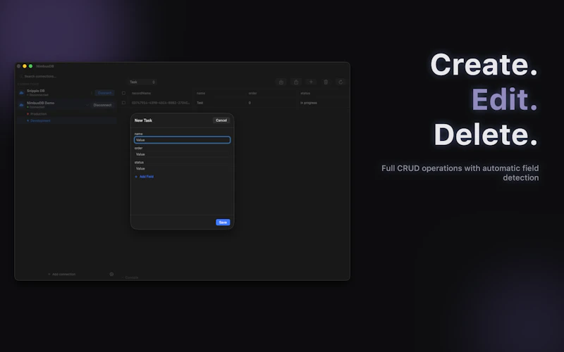 NimbusDB Studio screenshot 2