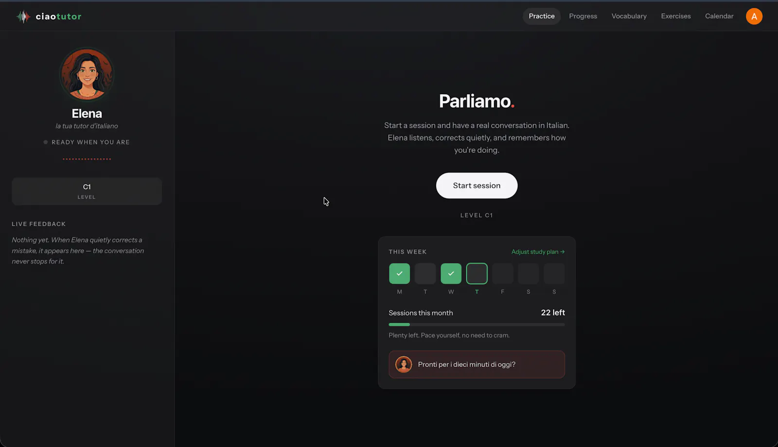 CiaoTutor screenshot 2