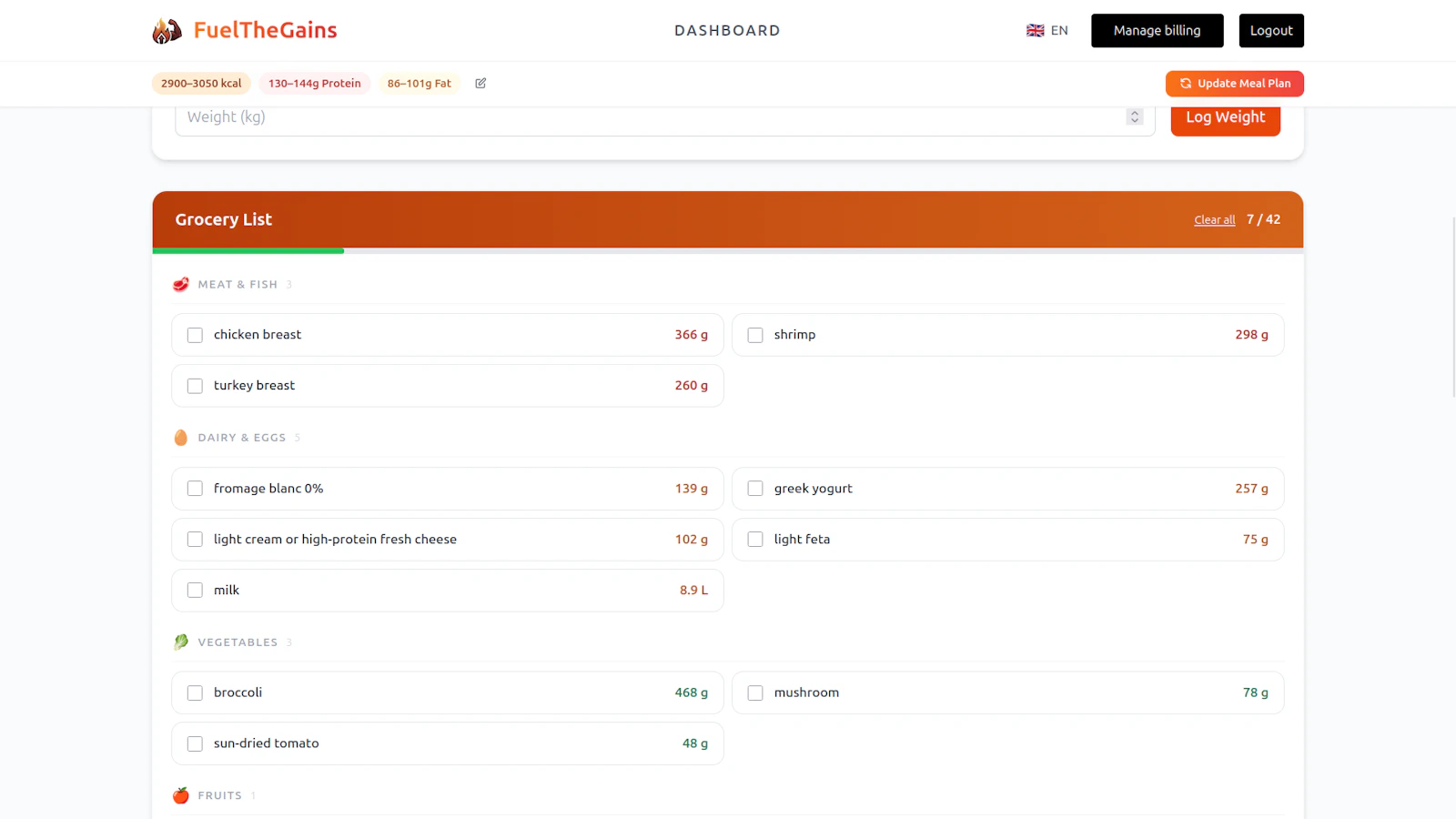 FuelTheGains screenshot 5