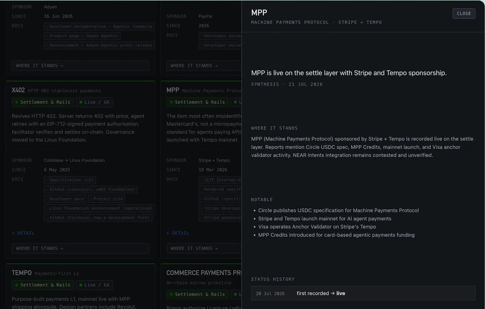 Agentic Payments Landscape screenshot 3