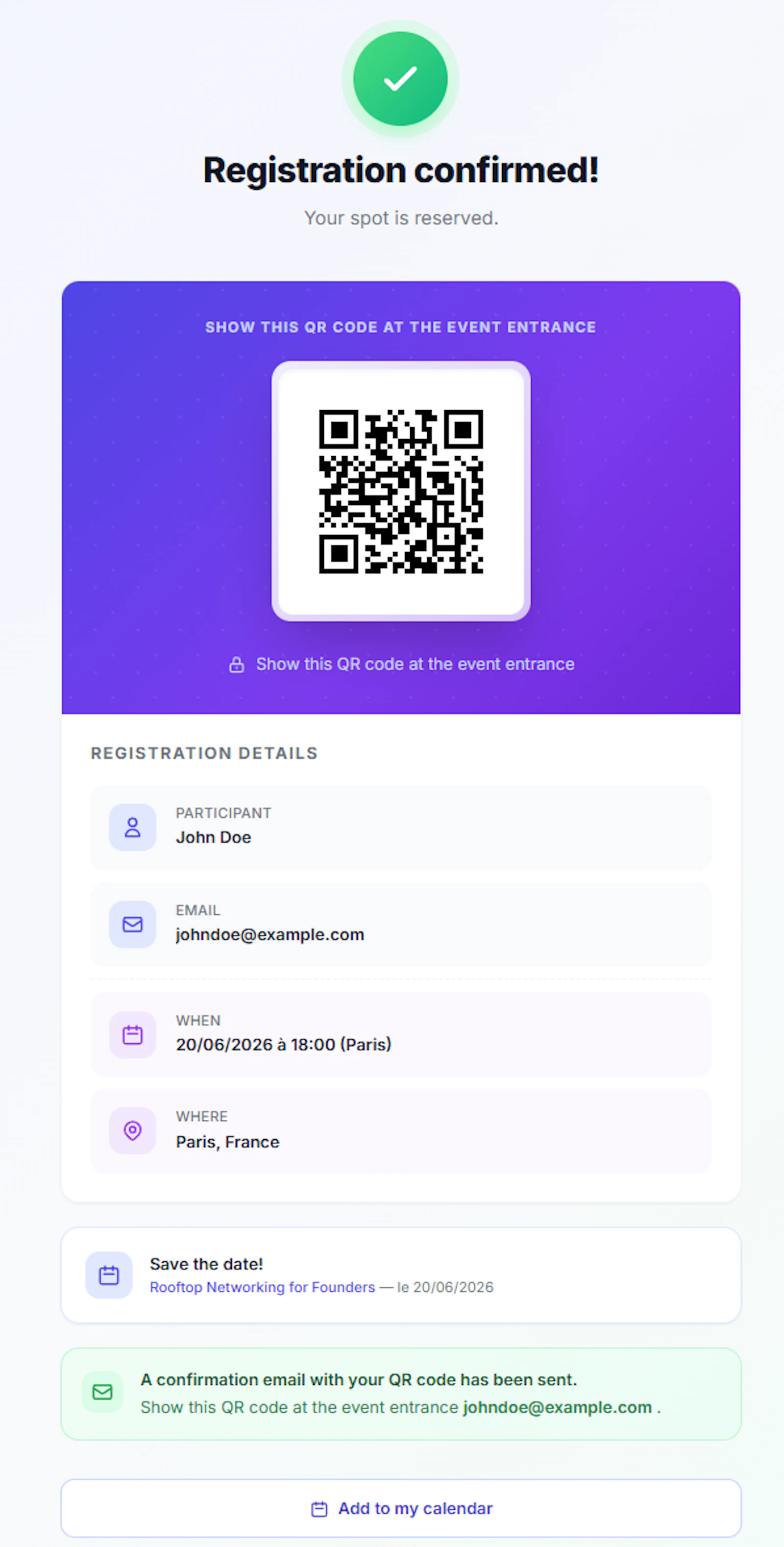 JustOneEvent screenshot 8