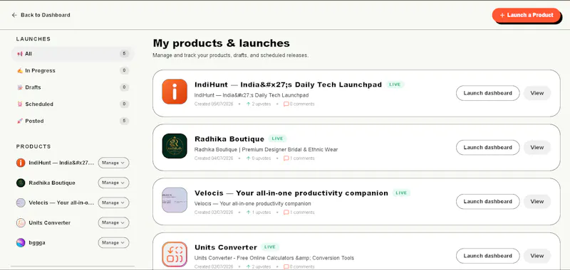 IndiHunt — India's Daily Tech Launchpad screenshot 6