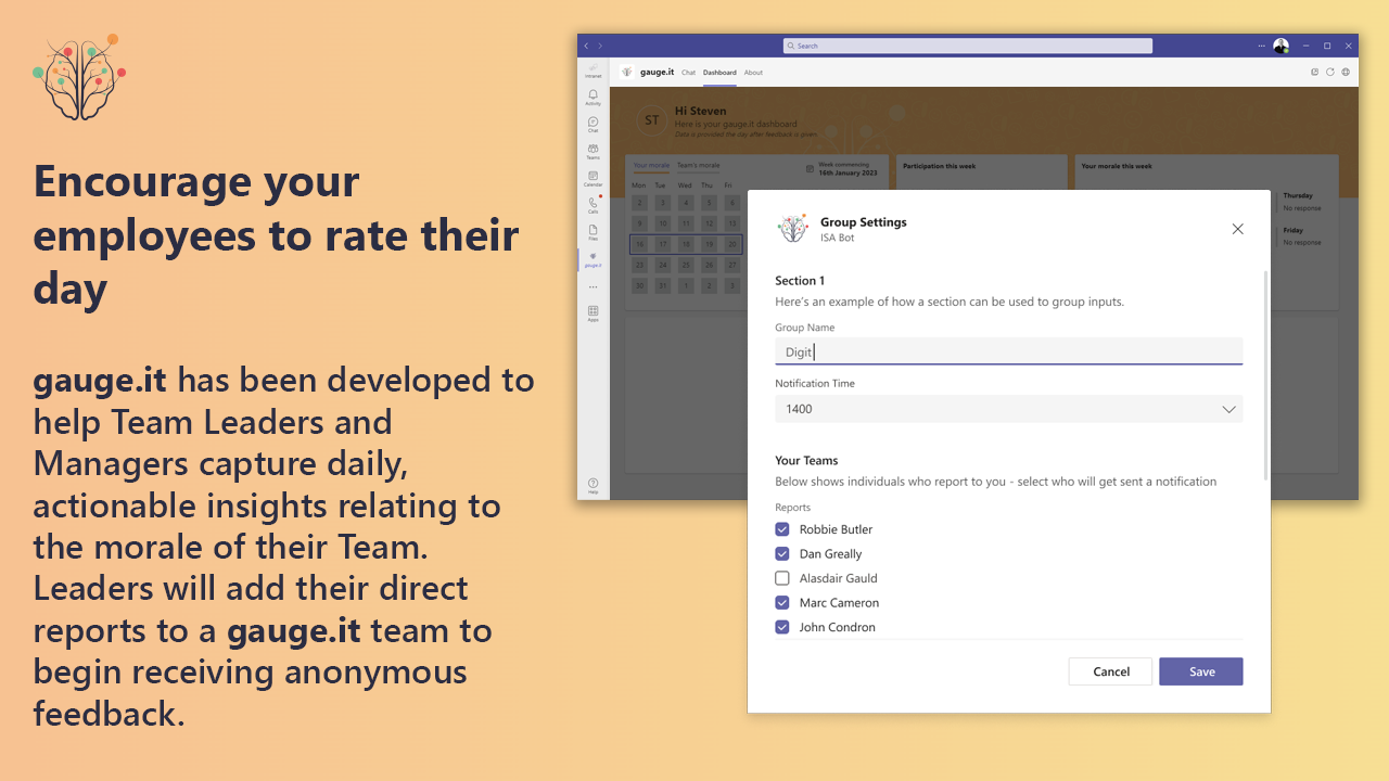 gauge.it - Gauge your employee's morale using anonymous feedback media 4