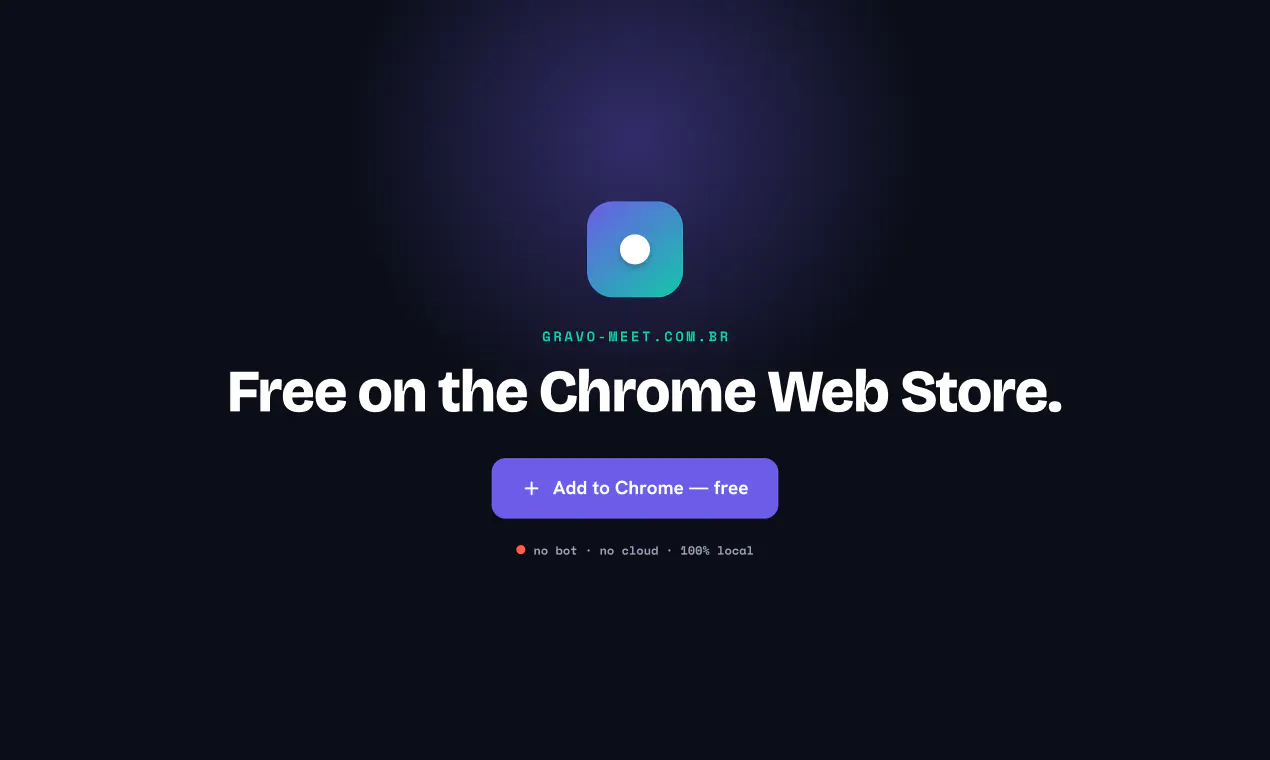 Record Google Meet locally screenshot 6