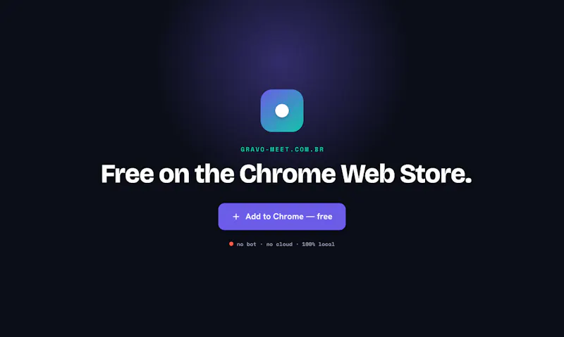Record Google Meet locally screenshot 6