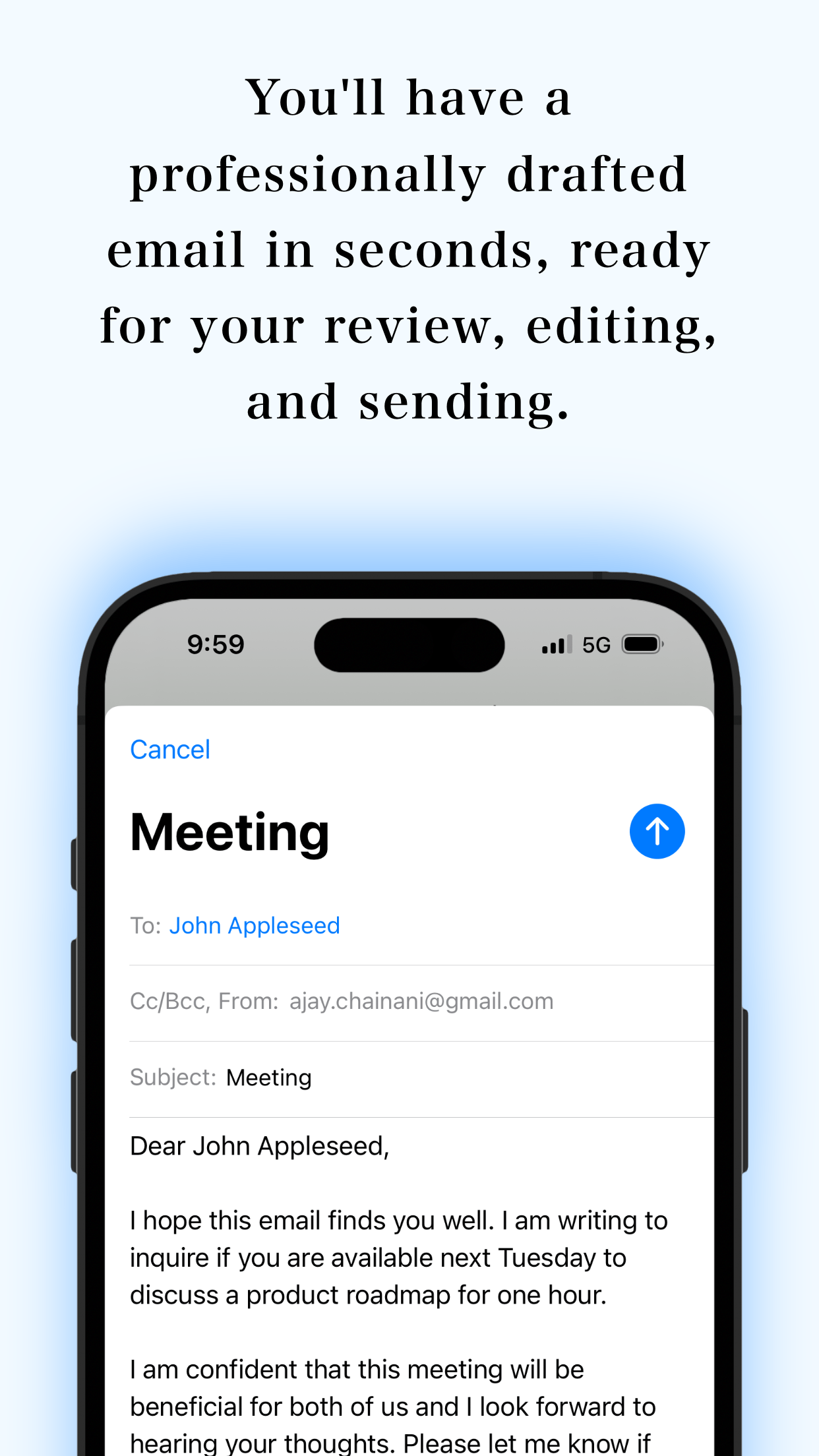 İPhone için Maile - AI e -postalarınızı anında taslak hazırlayın medya 3