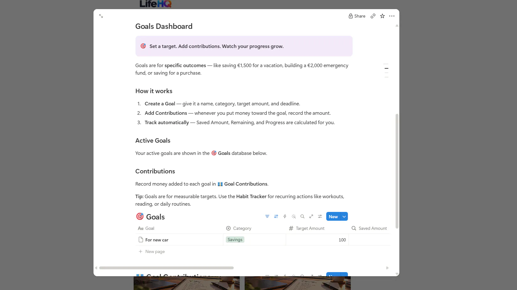 Life HQ — All-in-One Notion Life Planner gallery image