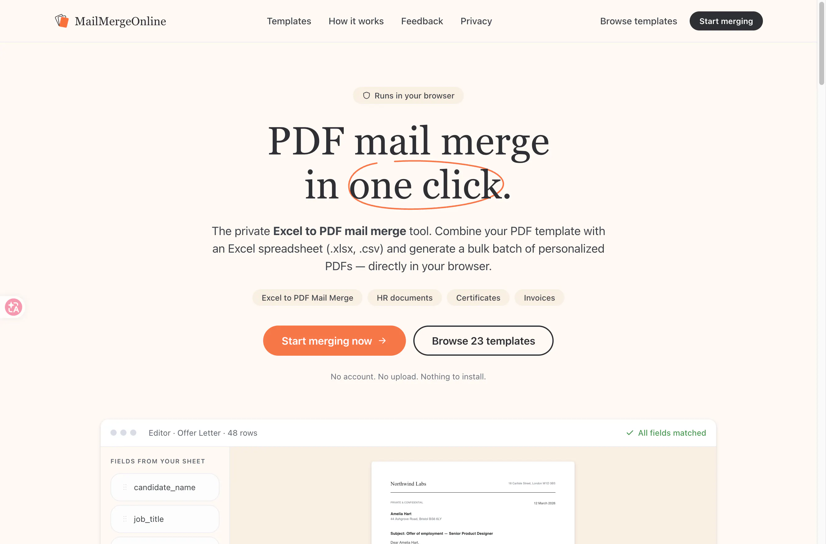 Mail Merge Online gallery image